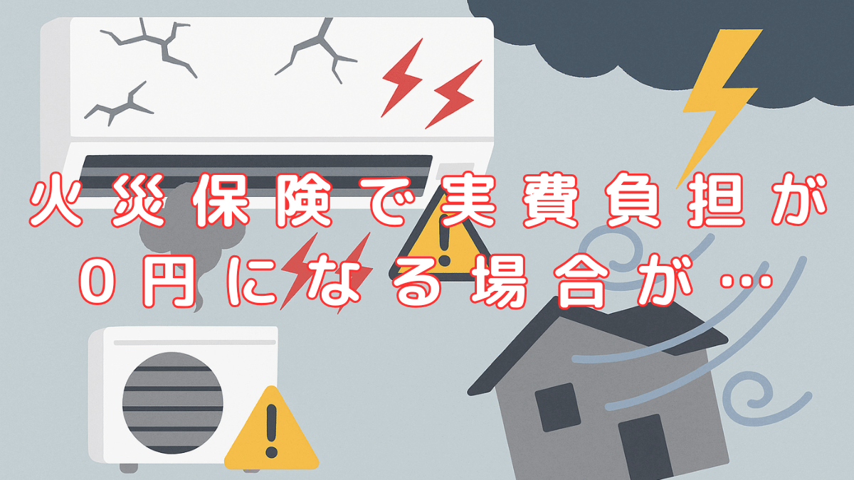 火災保険で実費負担が0円になる場合が...