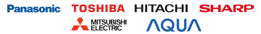 Panasonic TOSHIBA HITACHI SHARP MITSUBISHI AQUA