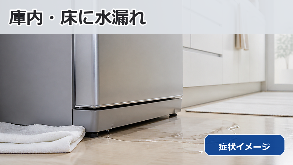 水漏れ・庫内に水たまり修理の施工事例