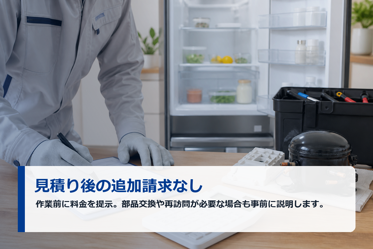 冷蔵庫修理 元メーカーエンジニア在籍