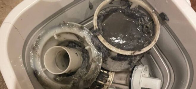 洗濯機の排水口詰まり