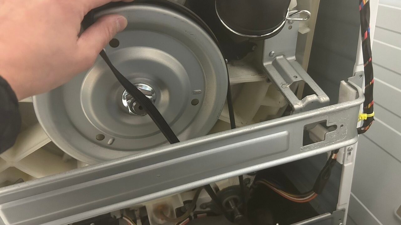H35エラー修理Vベルト新品に交換