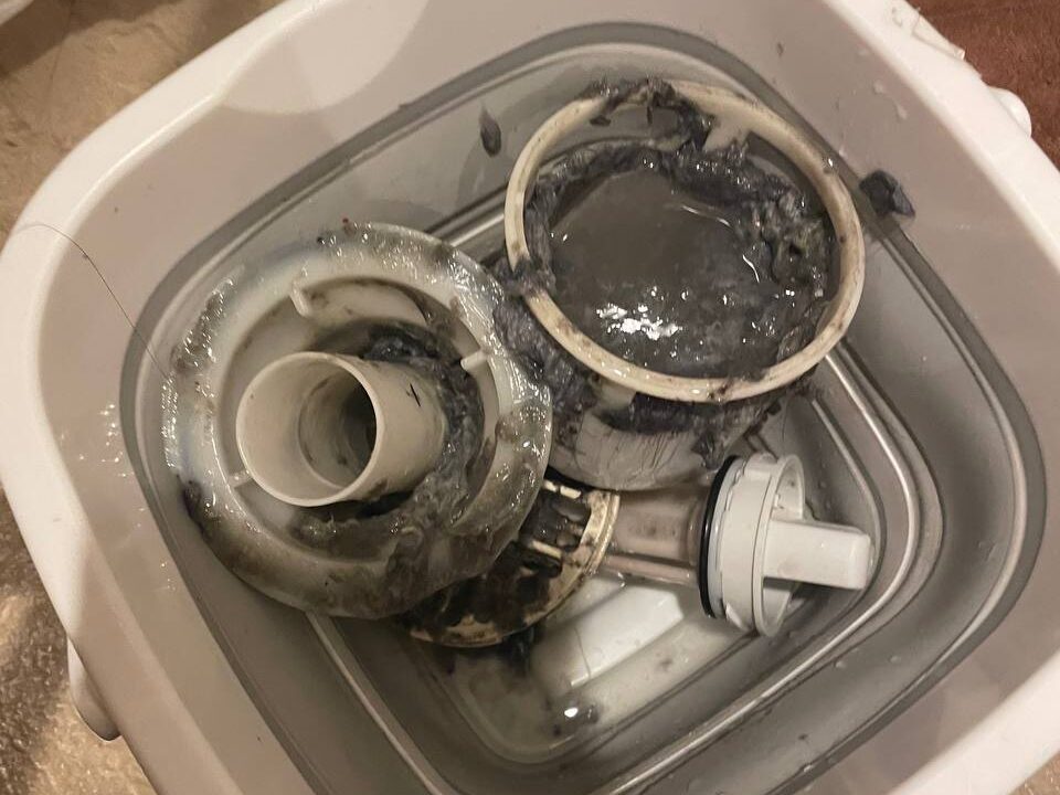 洗濯機の排水口詰まり
