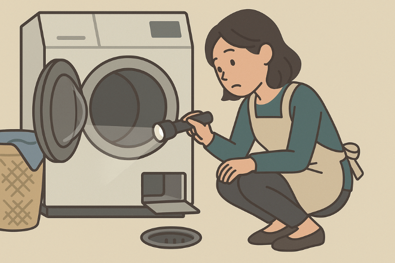 洗濯機内部の詰まりか排水口の詰まりか