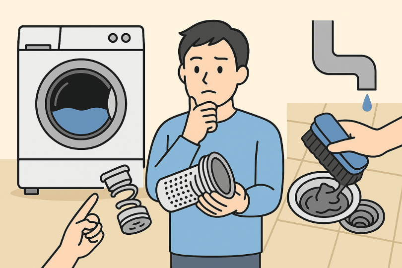 洗濯機が排水できない応急処置のまとめ