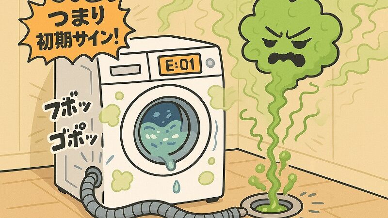 洗濯機が詰まる初期サイン
