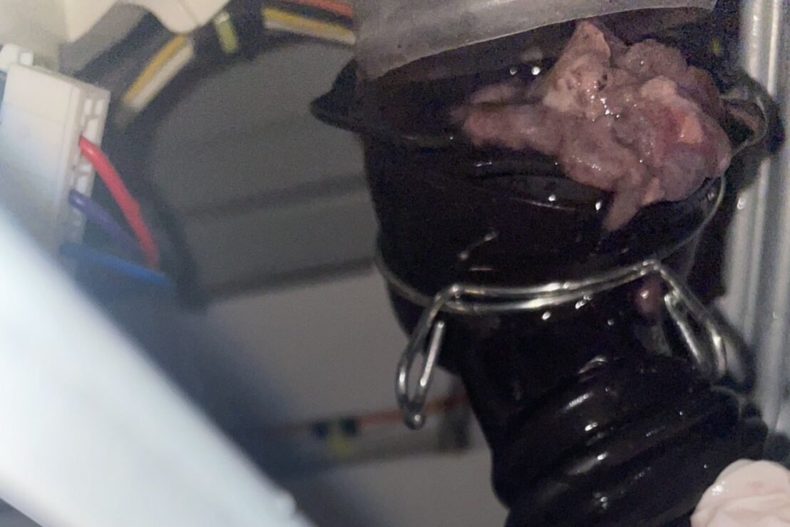 ドラム式洗濯機の内部配管詰まり