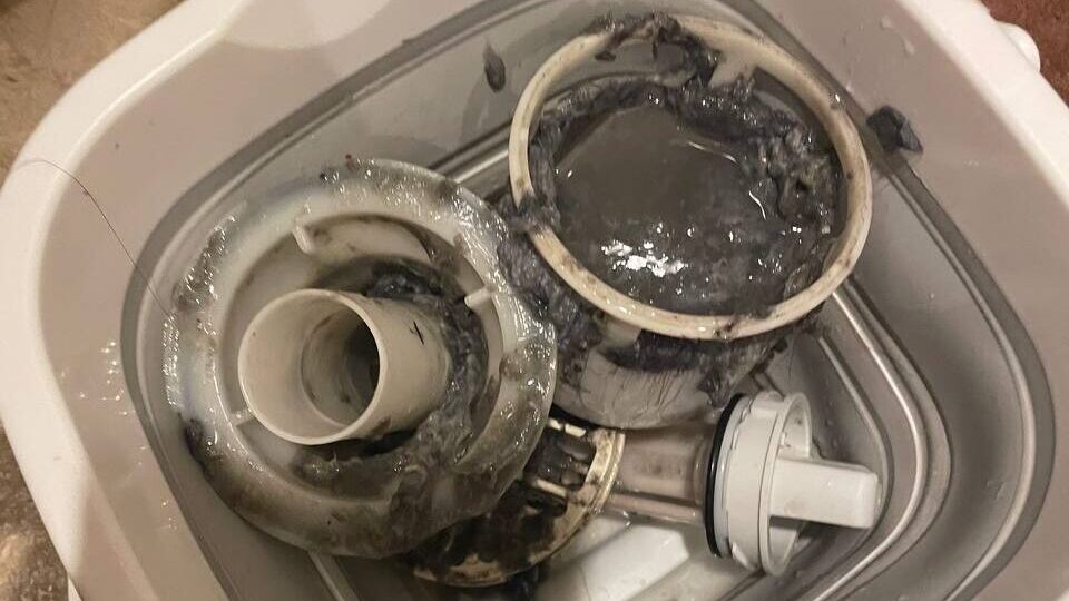 洗濯機の排水口詰まり