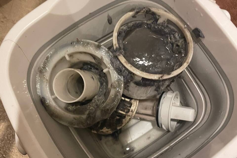 洗濯機の排水口詰まり