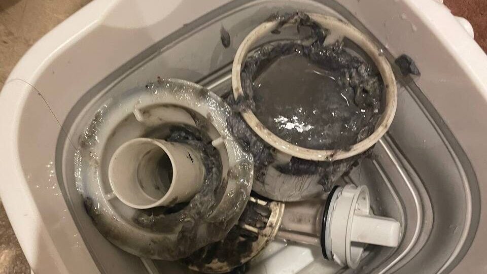 洗濯機の排水口詰まり