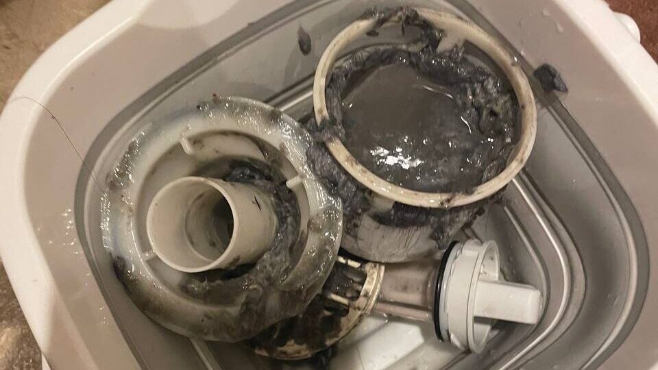 洗濯機の排水口詰まり