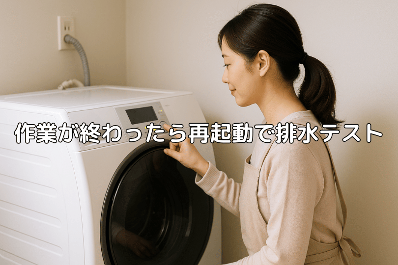 東芝ドラム式洗濯機C1修理後再起動