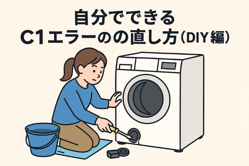 東芝洗濯機C1エラー　DIY方法