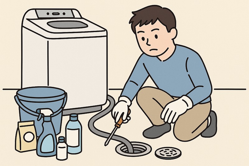 洗濯機の排水口掃除を自分で