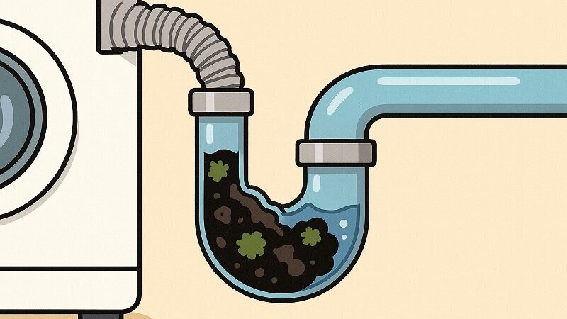 洗濯機の排水が遅いときの症状