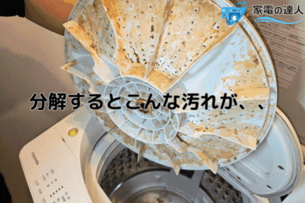 洗濯機の分解写真紹介