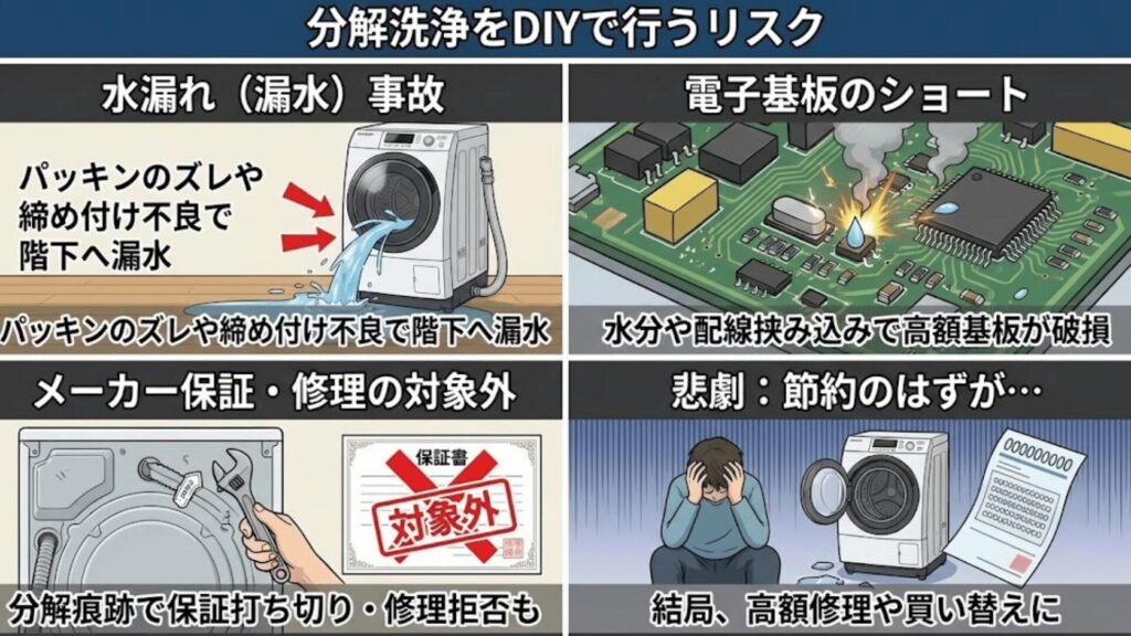分解洗浄をDIYで行うリスク
