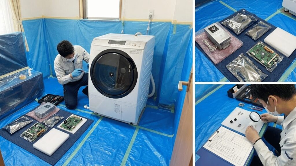 徹底した養生と慎重な分解