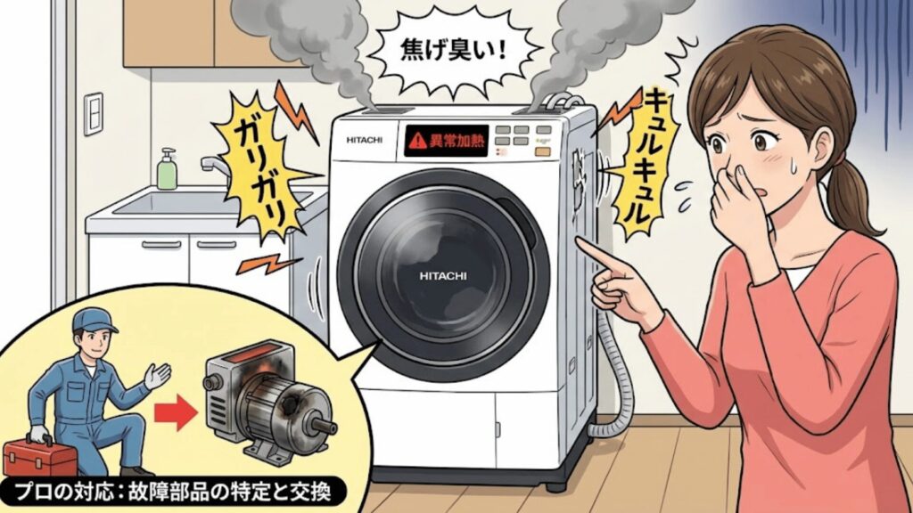 ヒーターやファンモーター自体の故障（異音・異臭）