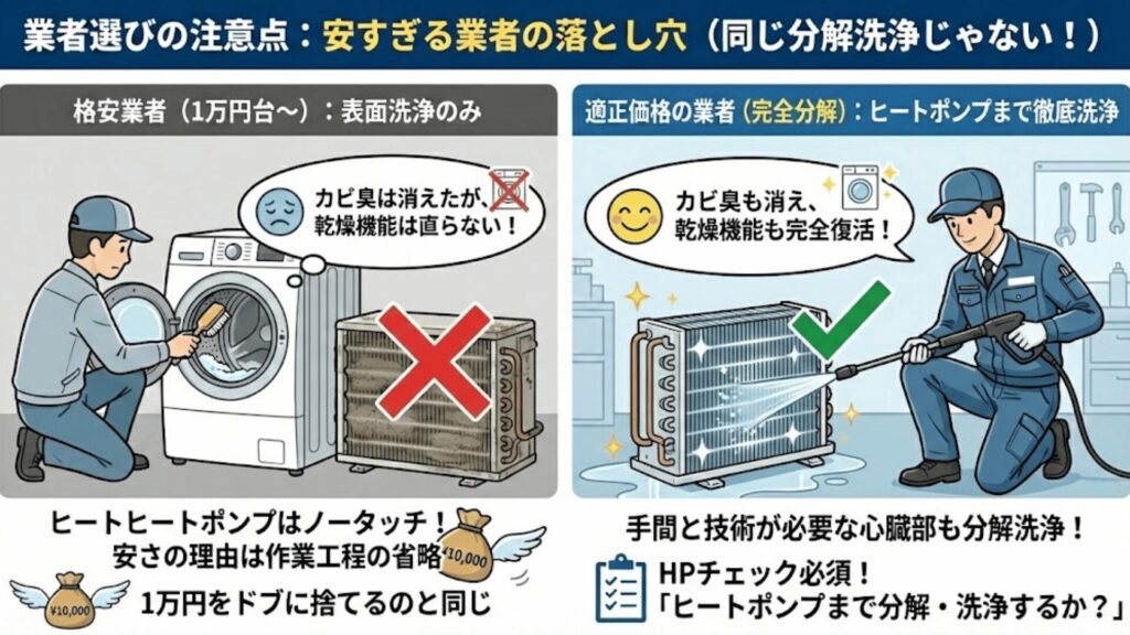 業者選びの注意点(安すぎる業者の落とし穴)