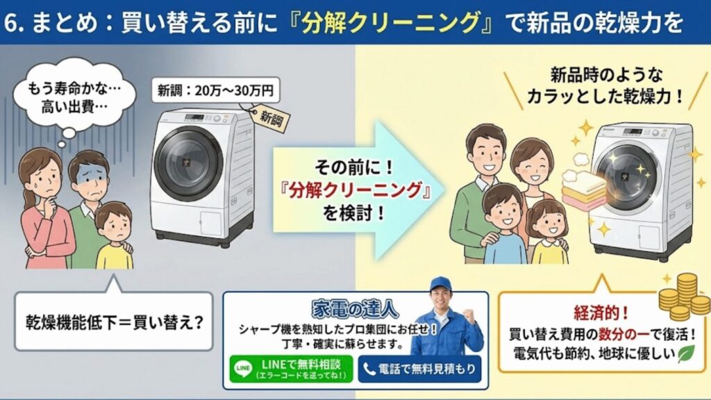 6. まとめ：買い替える前に「分解クリーニング」で新品の乾燥力を