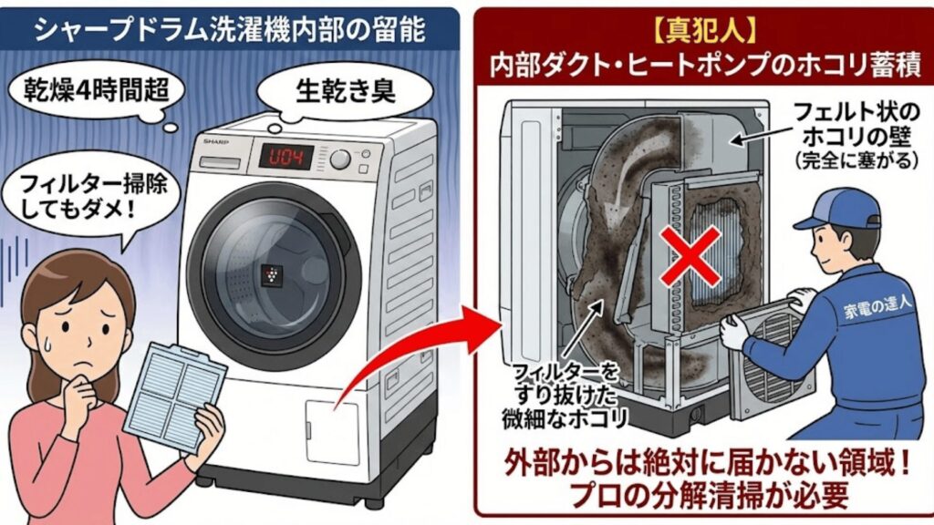 【重要】内部ダクト・ヒートポンプへのホコリ蓄積