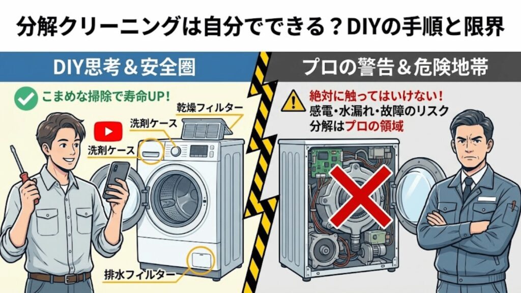 分解クリーニングは自分でできる?DIYの手順と限界