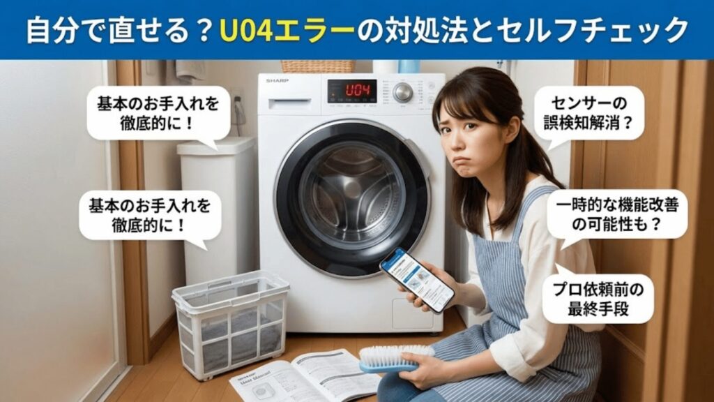 自分で直せる?U04エラーの対処法とセルフチェック