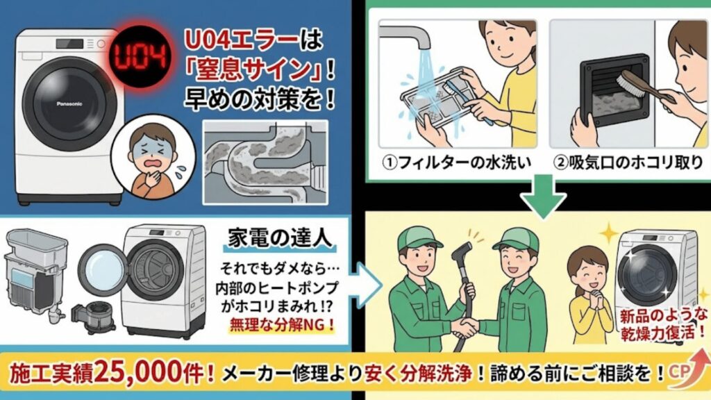 まとめ：U04エラーが出たら早めの対策を