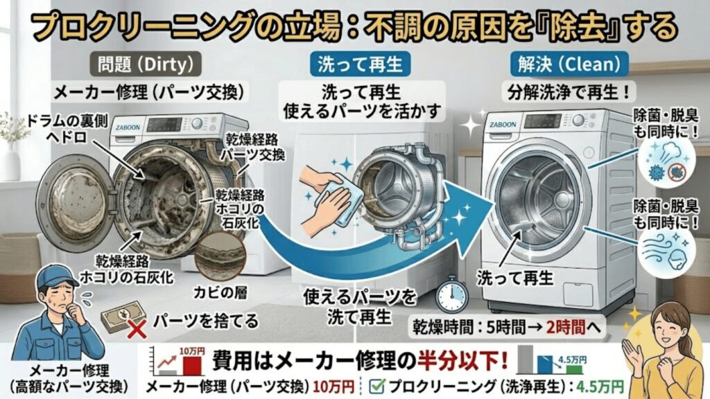 プロのクリーニング効果