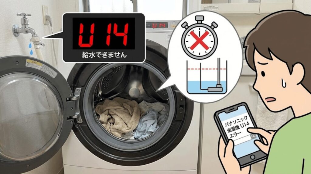 パナソニック洗濯機のエラー「U14」とは？