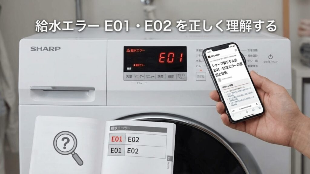 シャープドラム式給水エラーの理解