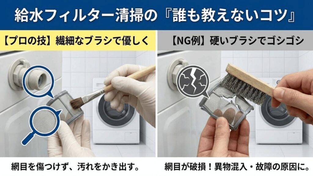 フィルター清掃のコツ