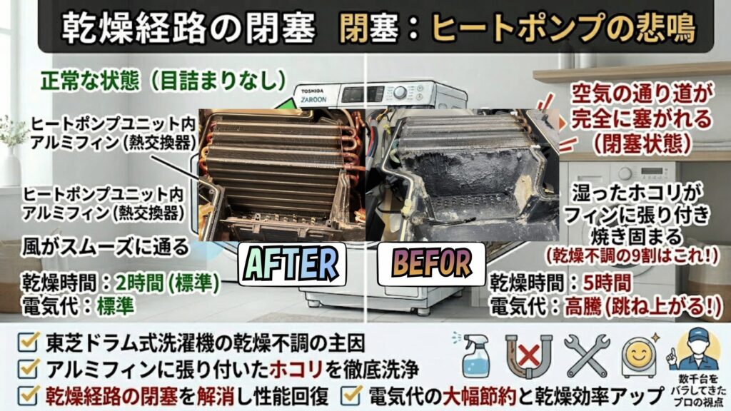 ヒートポンプの詰まり