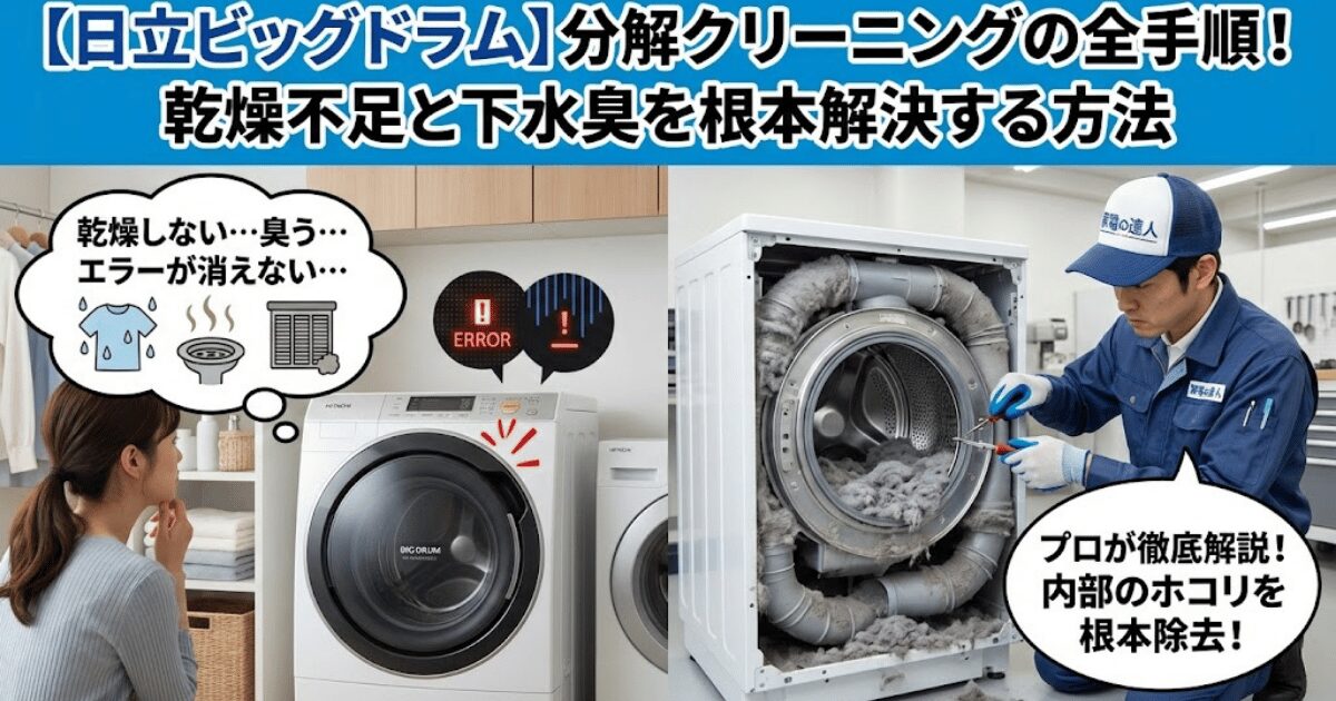 配送設置込み　2018年製　日立10Kドラム式洗濯乾機　分解クリーニング済み！ アイキャッチ-120-630.jpg