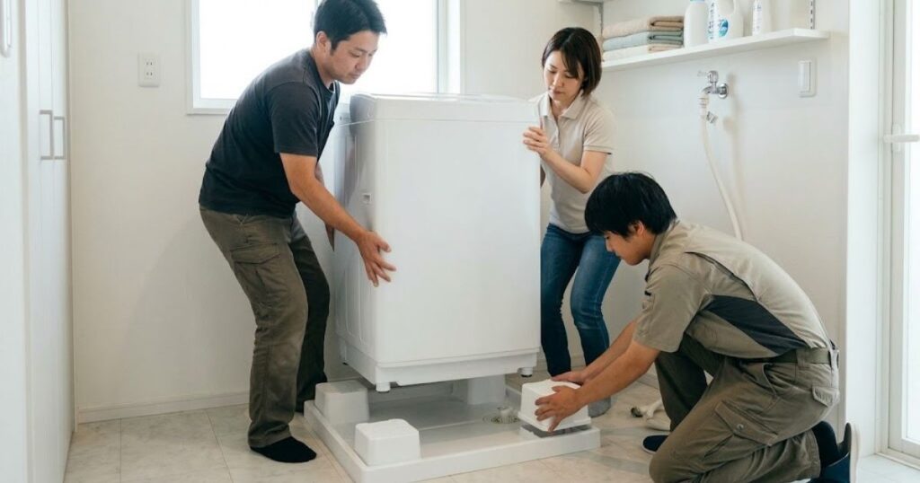 縦型（軽量）なら大人2人以上で慎重に