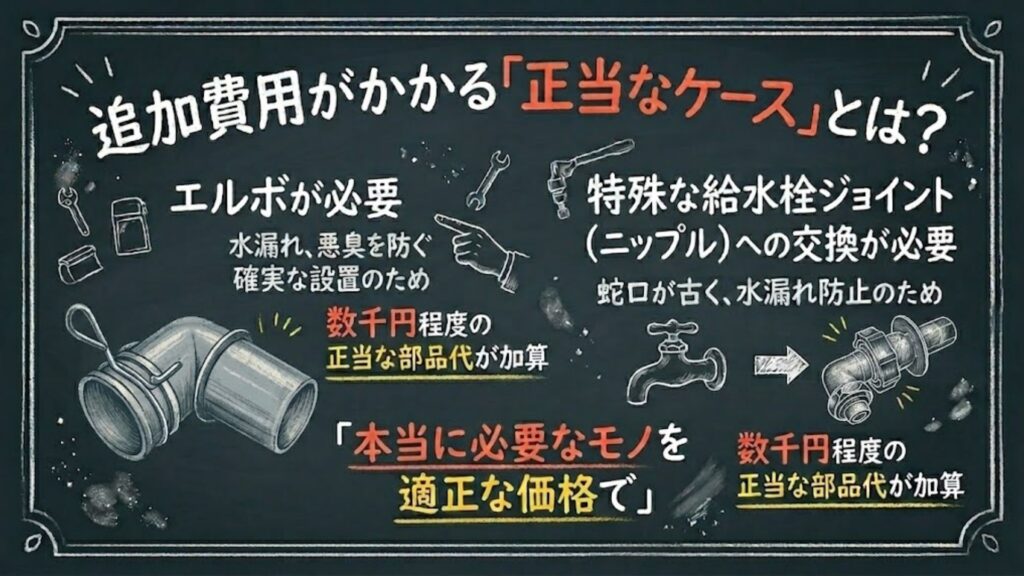 追加費用がかかる正当なケースとは