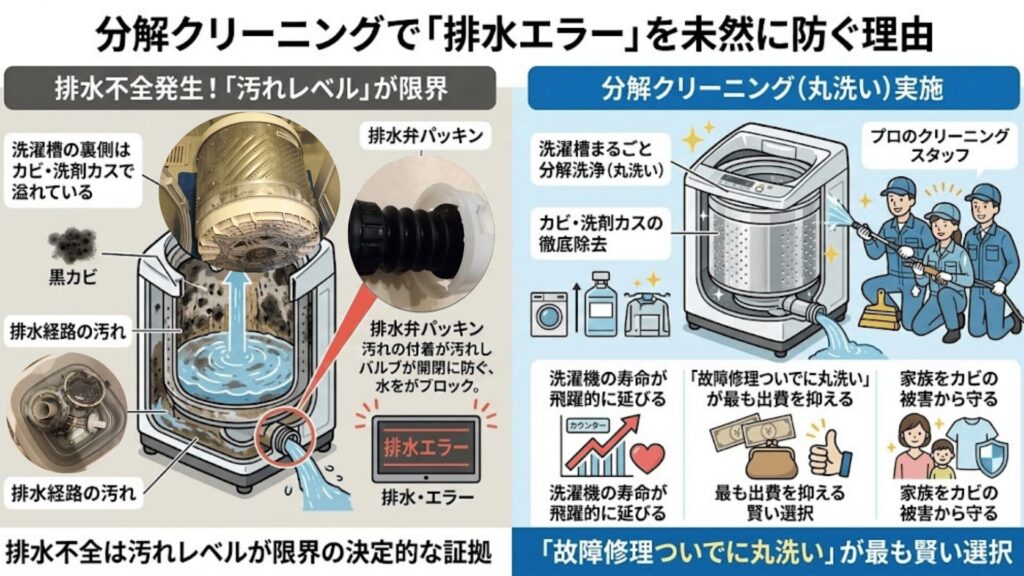 分解クリーニングのビフォーアフター