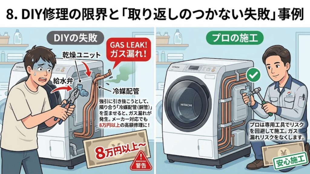 DIY修理のリスク警告