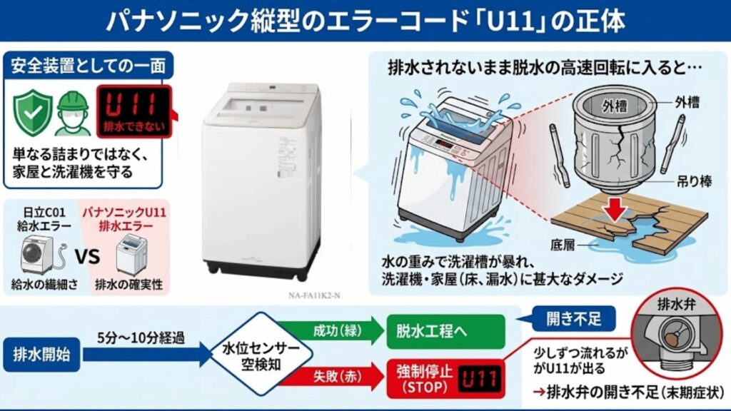 パナソニックU11エラー表示