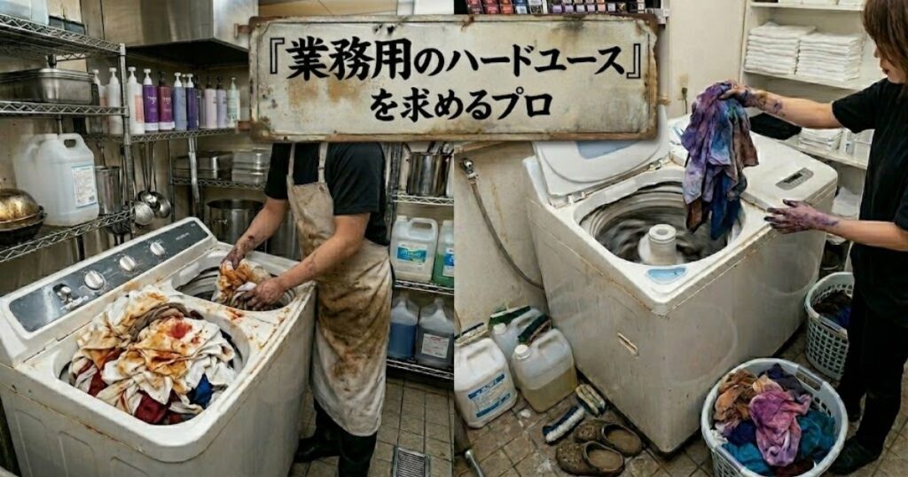 業務用のハードユースを求めるプロ(飲食店・美容室)