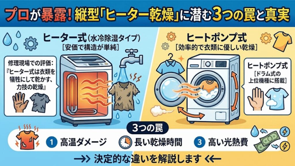 縦型ヒーター乾燥に潜む3つの罠