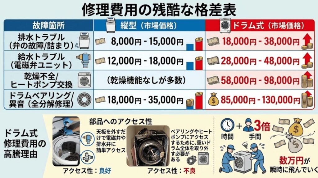 修理費用格差グラフ