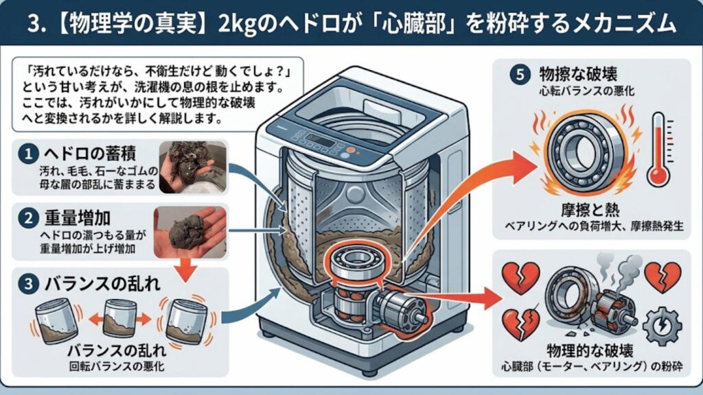 汚れによる物理的破壊の解説
