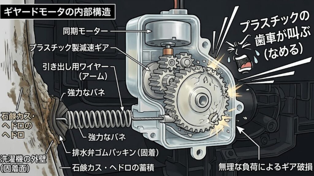 ギヤードモータの内部ギア