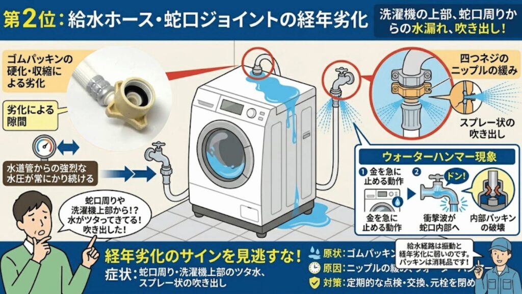給水ホースの劣化