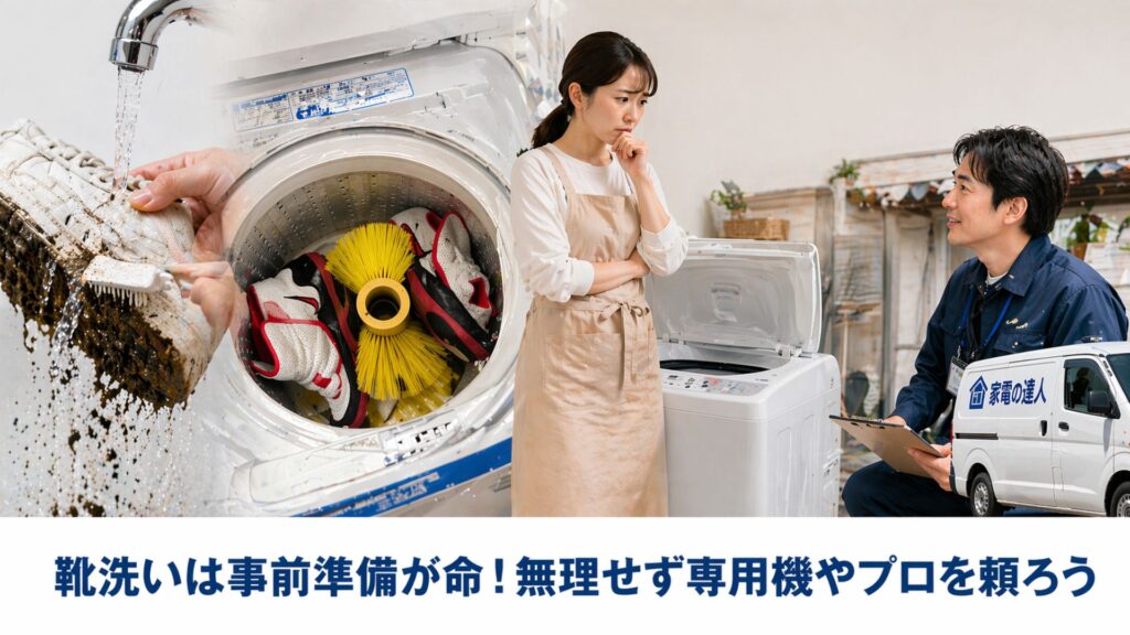 靴洗いは事前準備が命！無理せず専用機やプロを頼ろう