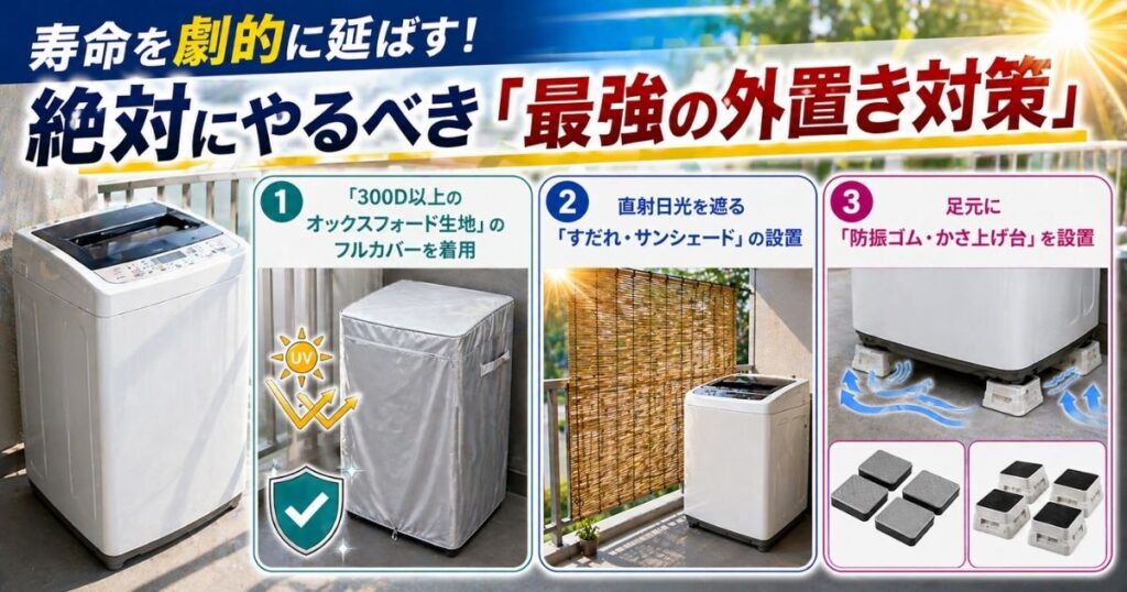 寿命を劇的に延ばす！絶対にやるべき「最強の外置き対策」