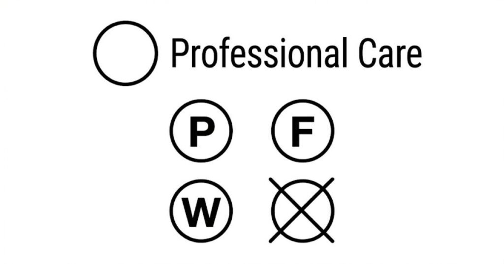 商業クリーニング(Professional Care / 丸のマーク)の意味