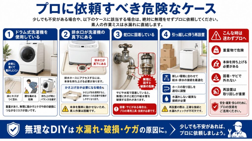 プロに依頼すべき危険なケース